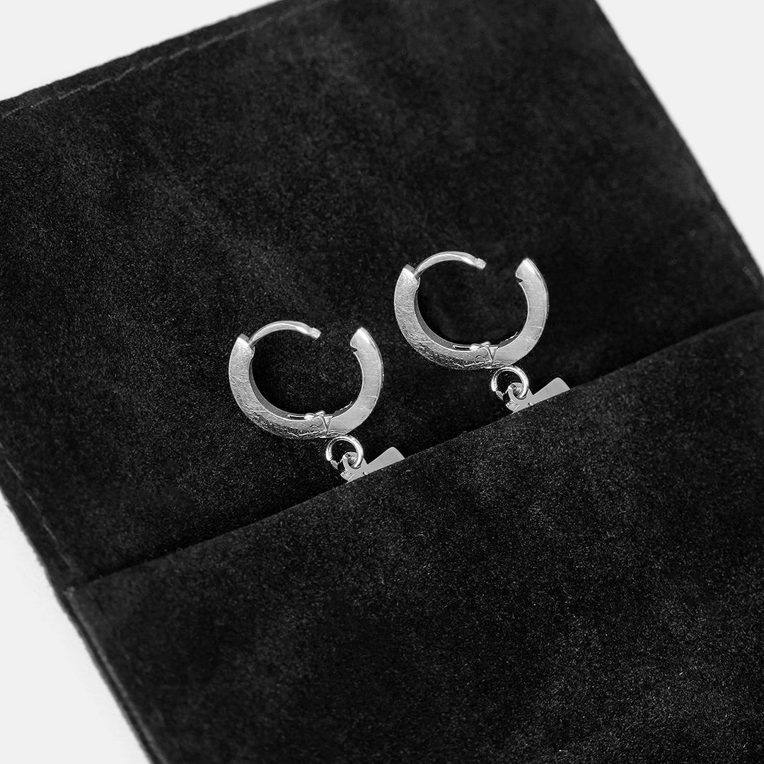 34 Number Earring - Stainless Steel