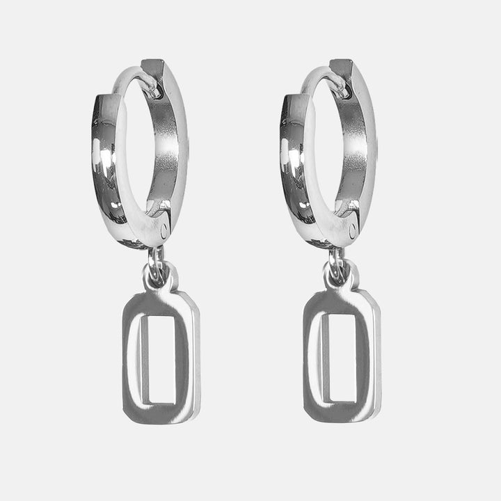 0 Number Earring - Stainless Steel