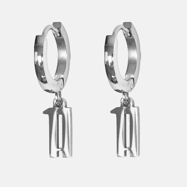 11 Number Earring - Stainless Steel