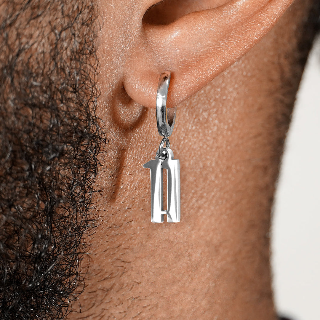 11 Number Earring - Stainless Steel