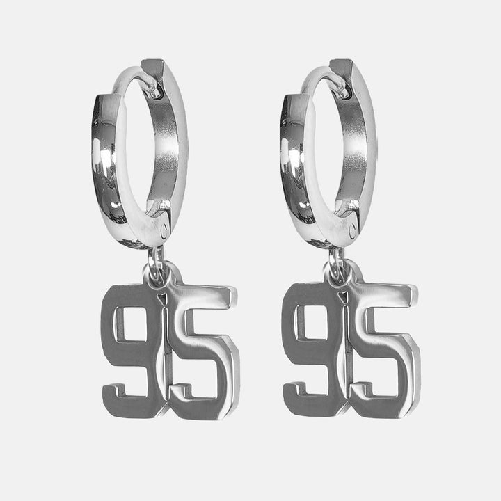 95 Number Earring - Stainless Steel