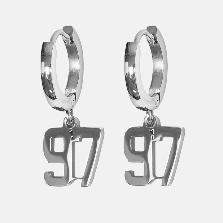 97 Number Earring - Stainless Steel