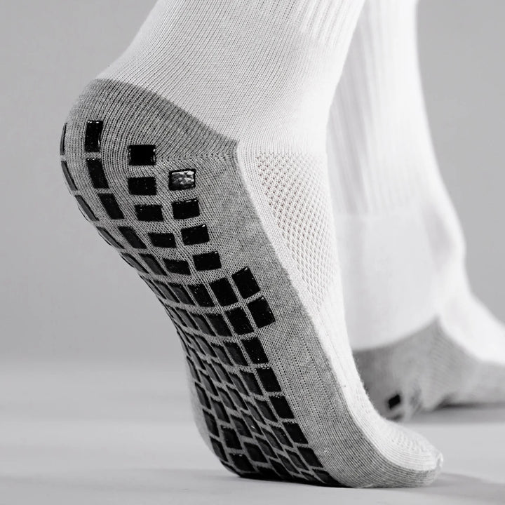 Basic White Performance Grip Socks