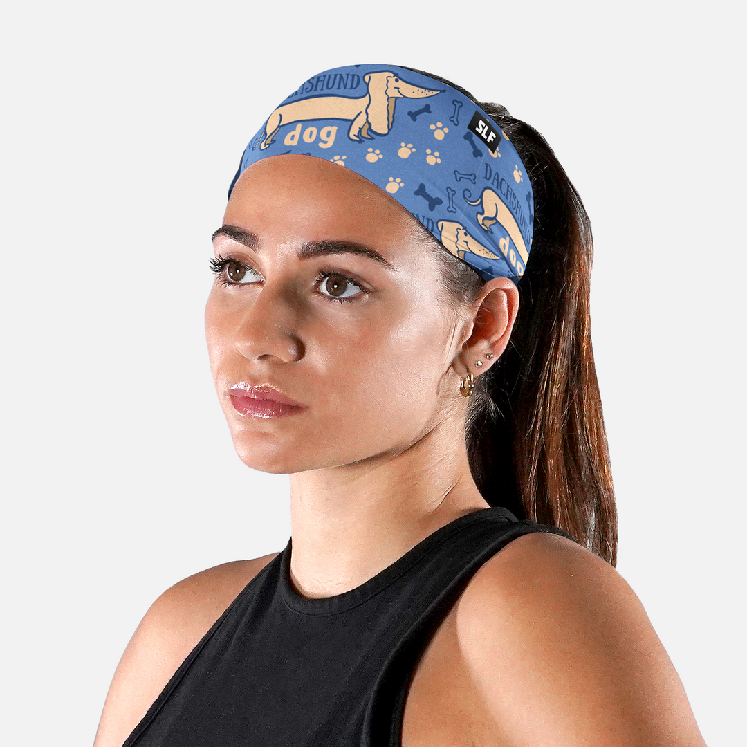 Dachshund Denim Blue Headband