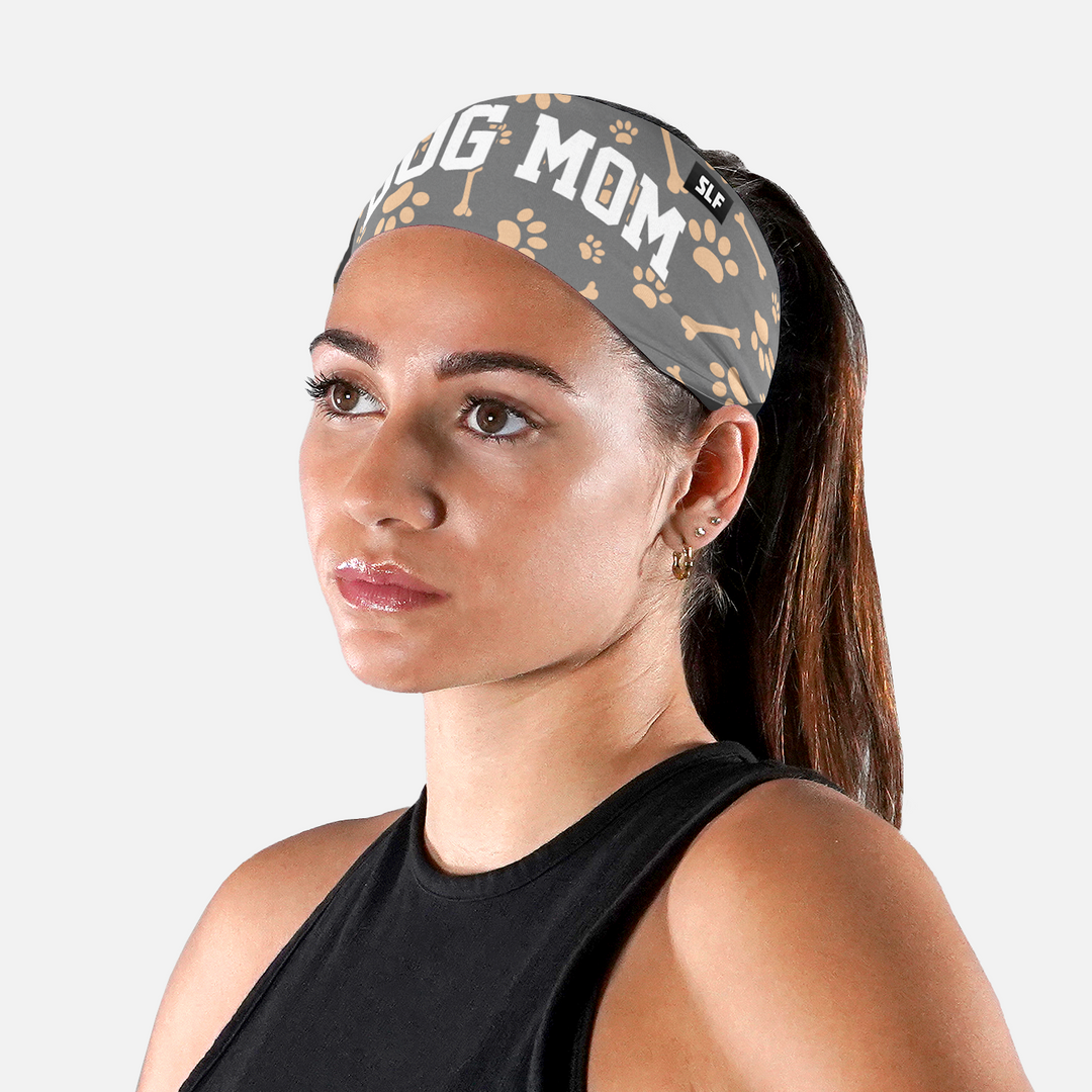 Dog Mom Gray Headband