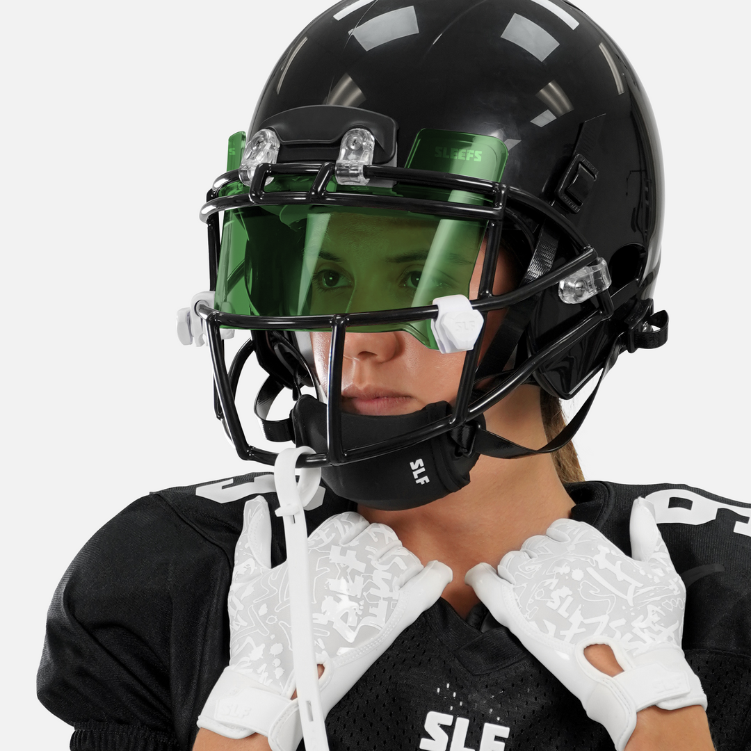 Fierce Green Clear Helmet Eye-Shield Visor