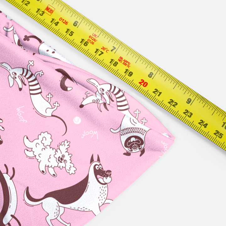 Funny Dogs Pattern Pink Headband