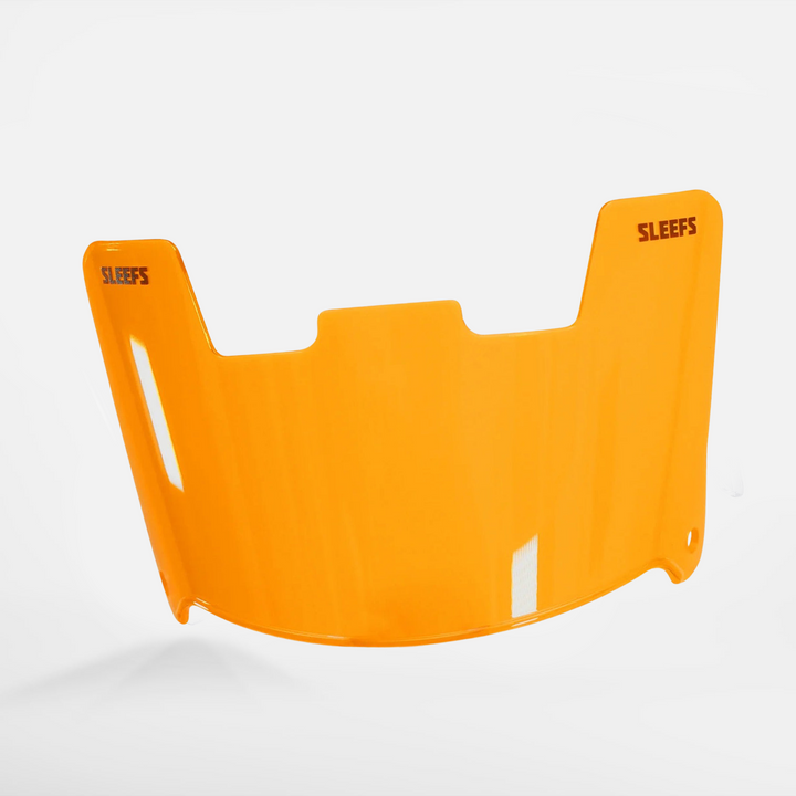 Hot Orange Helmet Eye-Shield Visor