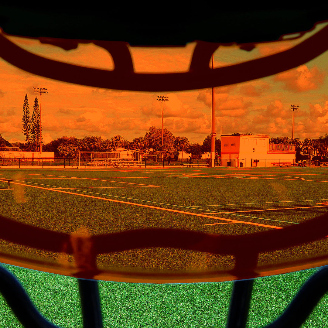 Hue Orange Helmet Eye-Shield Visor