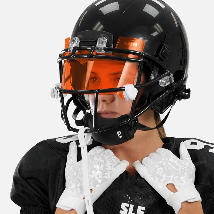 Hue Orange Helmet Eye-Shield Visor