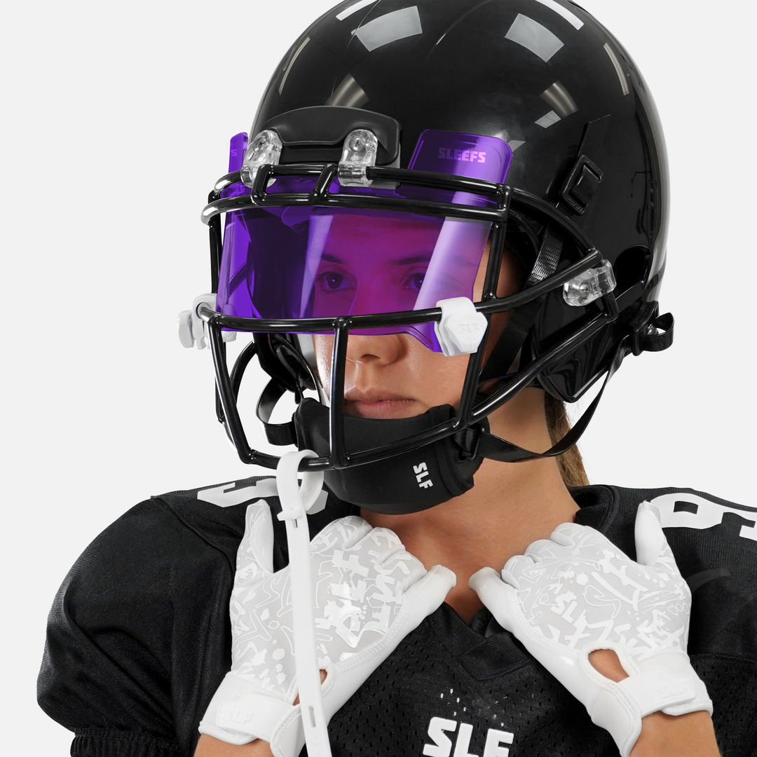 Hue Purple Helmet Eye-Shield Visor