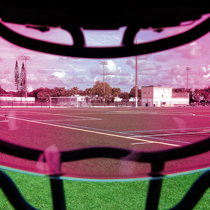 Pink Machine Silver Helmet Eye-Shield Visor