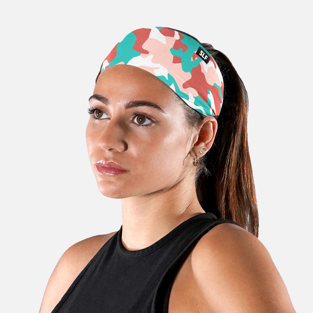 Light Salmon Camo Headband