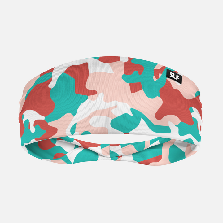 Light Salmon Camo Headband