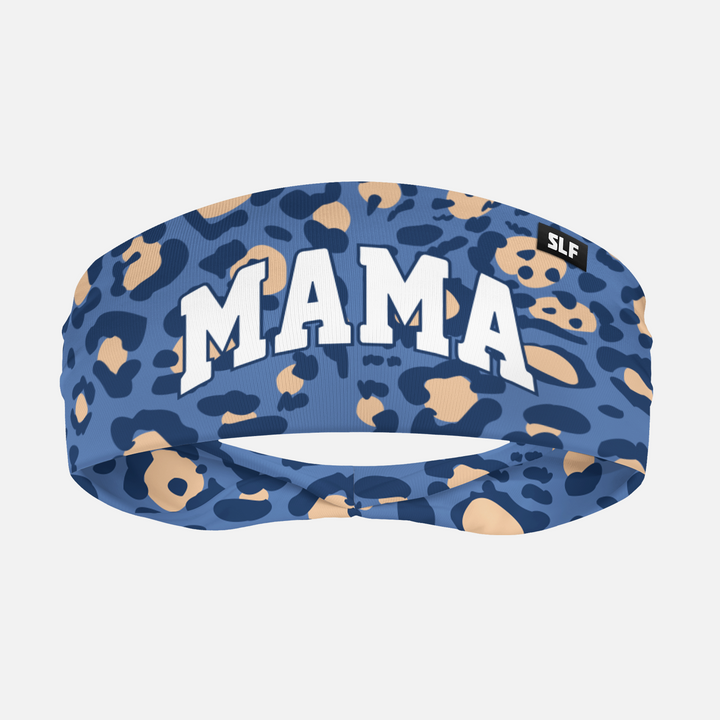 Mama Denim Leopard Headband