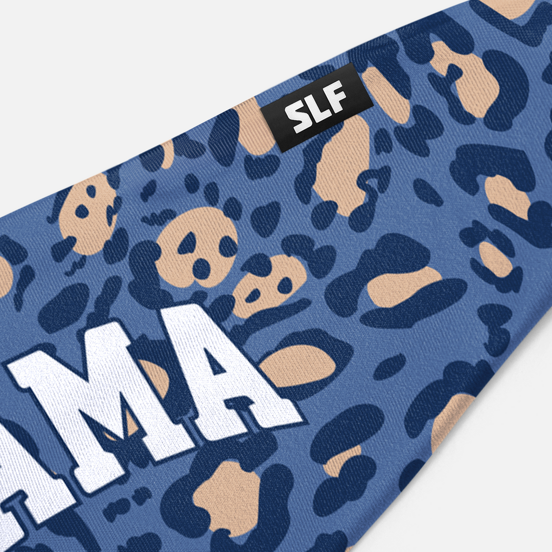 Mama Denim Leopard Headband