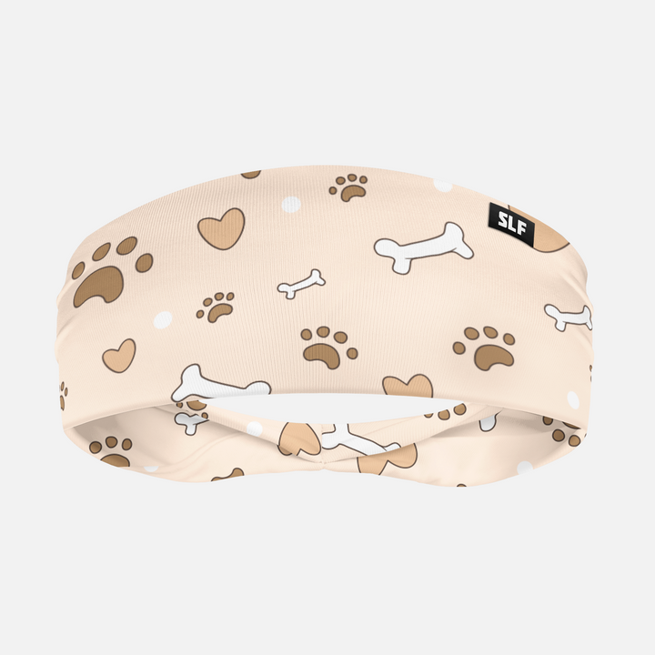 Paws and Bones Beige Headband