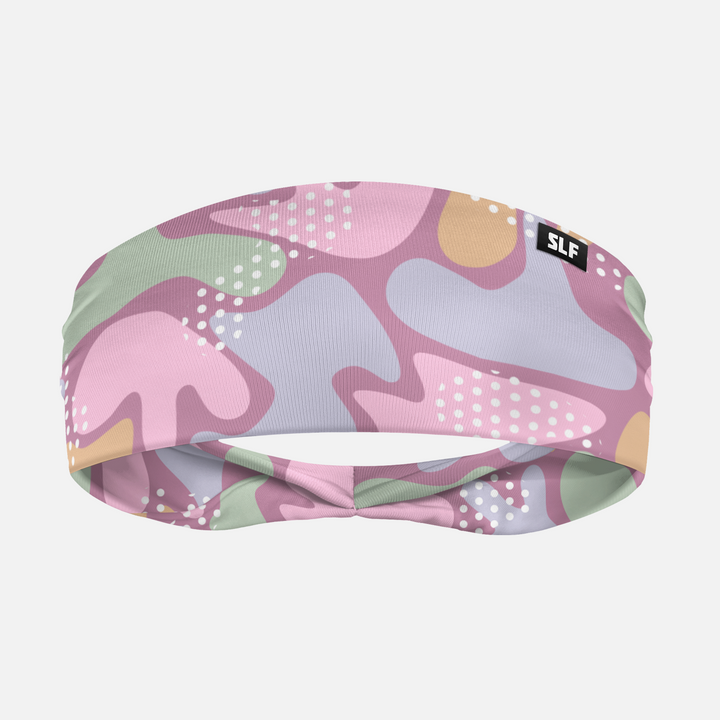 Pink Mint Pattern Headband