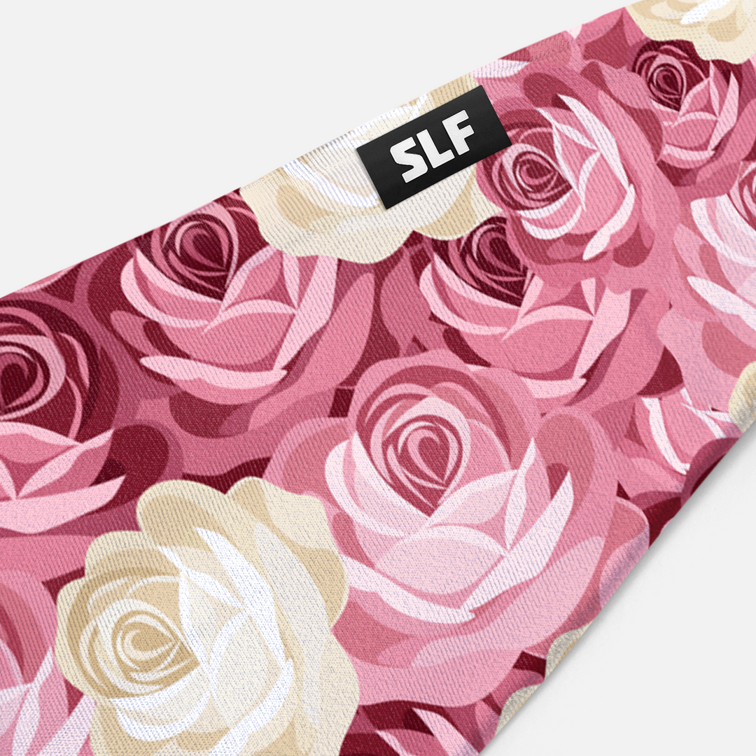 Pink Roses Pattern Headband