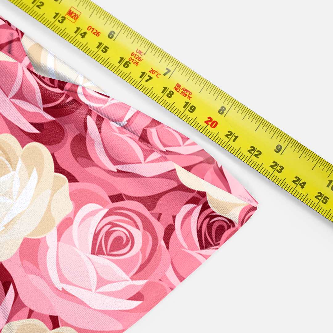 Pink Roses Pattern Headband