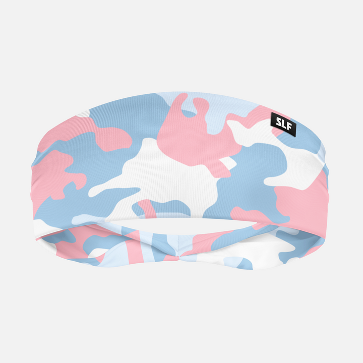 Powder Blue Camo Headband