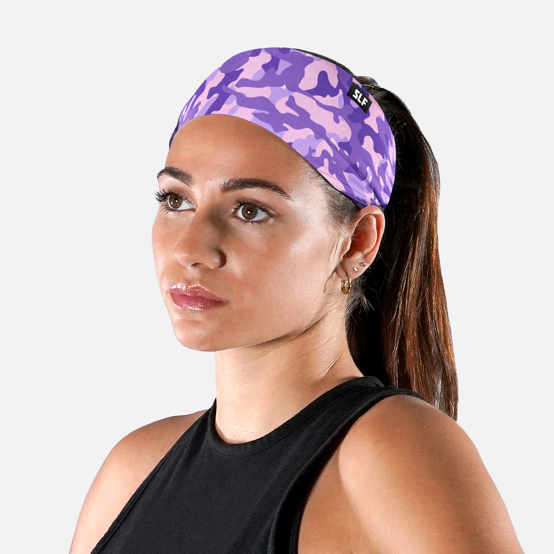 Purple Camo Headband