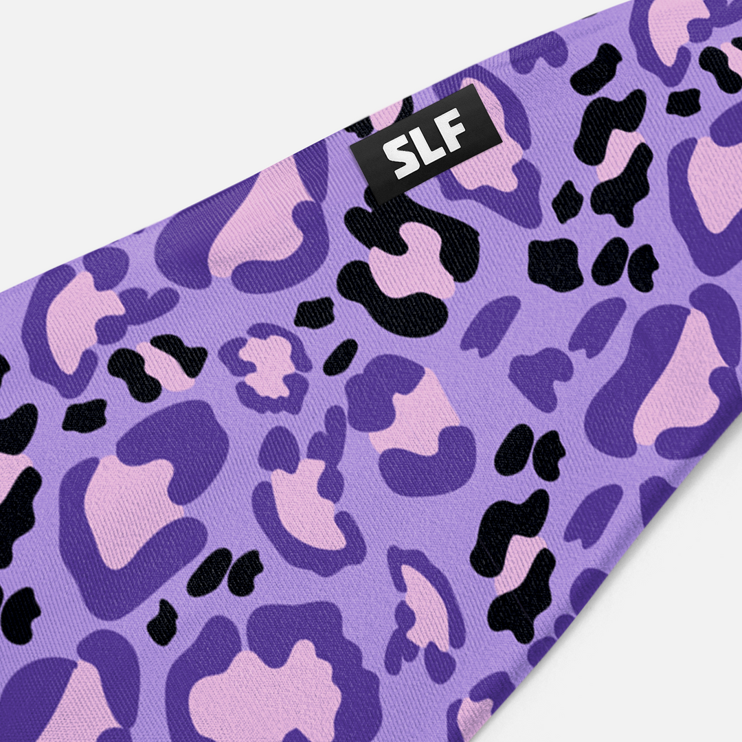 Purple Leopard Print Headband