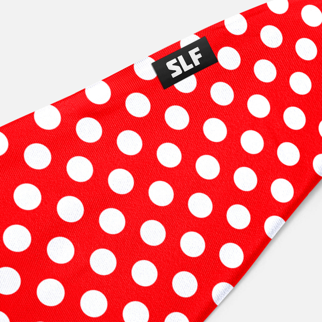 Red White Polka Dots Headband