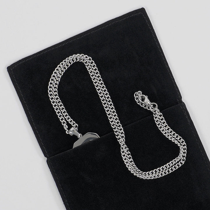 41 Number Pendant with Chain Necklace - Stainless Steel