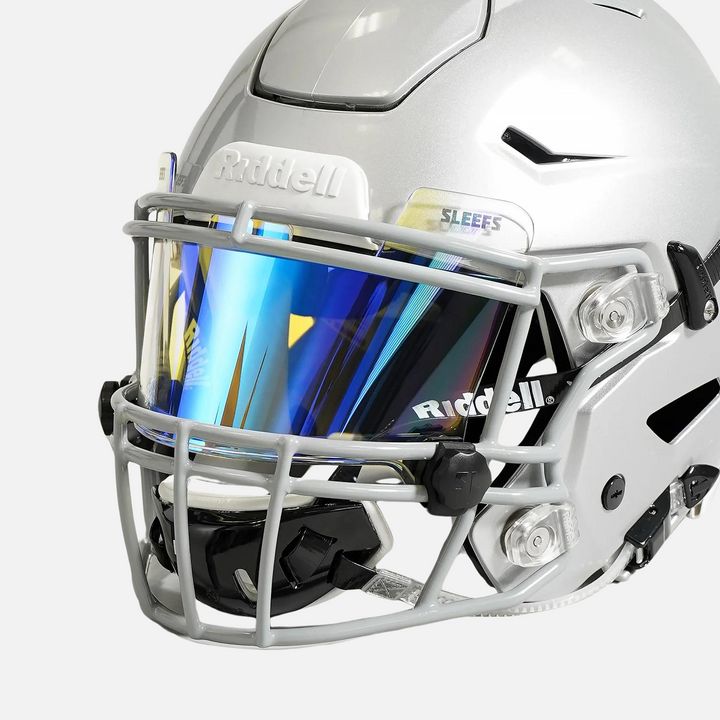 Clear Blue Devil Helmet Eye-Shield Visor