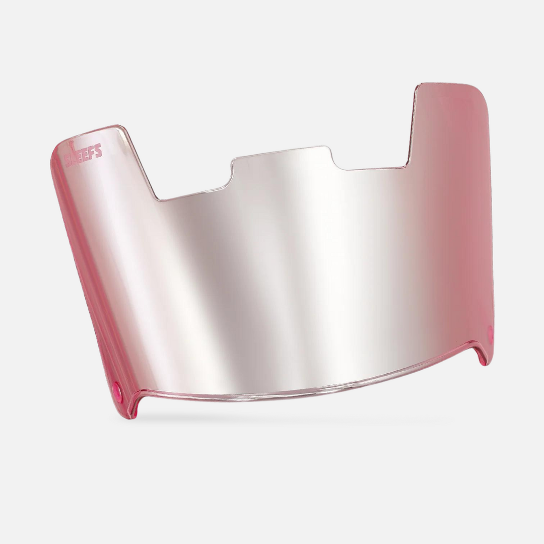 Pink Machine Silver Helmet Eye-Shield Visor